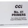 CCI No. 41 Primers – Small Rifle Military Primers for 5.56mm NATO