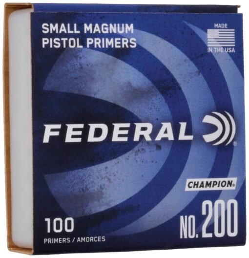 Federal Small Magnum Pistol Primers – Champion No. 200