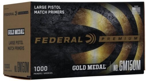 Federal Large Pistol Match Primers – Gold Medal No. GM150M