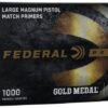Federal Large Magnum Pistol Match Primers – Gold Medal No. GM155M
